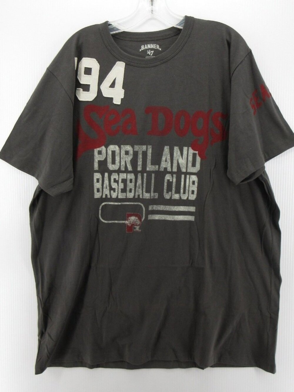 Portland Sea Dogs Baseball Shirt XXL Banner 47 MiLB Graphic Sportswear